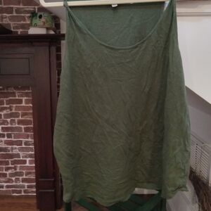 Time and Tru Forest Green Tank Top